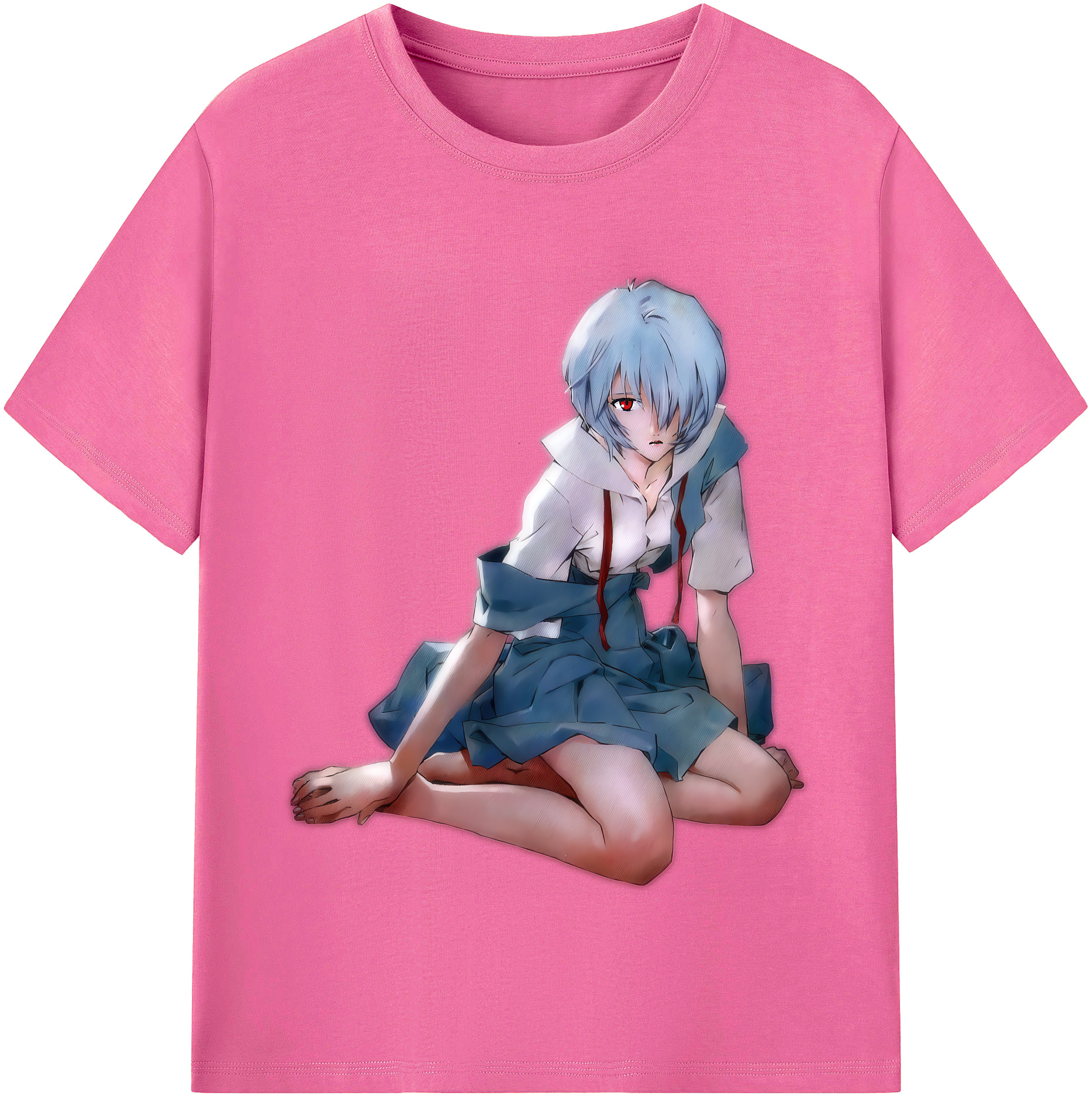 （画像用） EVA 新世紀エヴァンゲリオン レディースカジュアルプリントTシャツ（綿100％）
